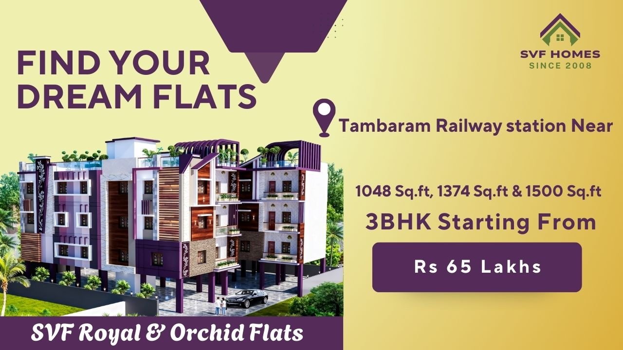 SVF Royal & Orchid Flats exterior view, Tambaram